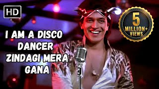 I Am A Disco Dancer Zindagi Mera Gana  Mithun Chakraborty Songs  Disco Dancer Party Songs [upl. by Oicanata]