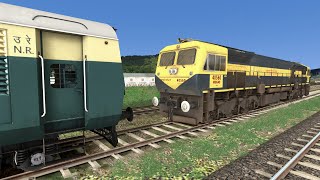 Pure Yellow WDG4D Coupling 3 MEMU MOTOR ENGINEs  Train Simulator 2024 [upl. by Scharff829]