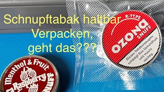 Schnupftabak haltbar verpacken  geht das [upl. by Ahsauqram]