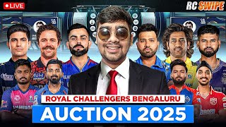 LIVE 2025 MEGA RCPL AUCTION WITH RCB RC SWIPE Hard Mode [upl. by Mandler]