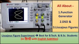 quotLissajous Figuresquot In हिन्दी using quotDSOquot amp quotFunction Generatorquot  Practical File instrument [upl. by Enilada]