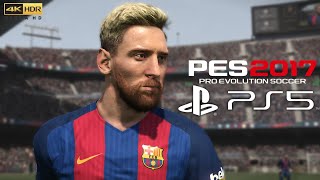 Gameplay de PES 2017 no PS5™ 4K HDR [upl. by Dyana]