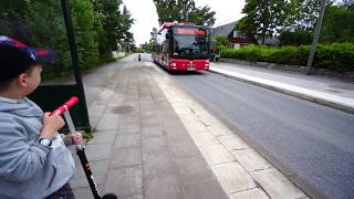 Sweden Stockholm ride with bus no 704 from Prostvägen to Huddinge Station [upl. by Lorenz778]