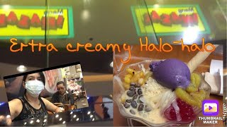 Extra Creamy HaloHalo Mang Inasal MGNEYRA VLOGS [upl. by Tacita130]