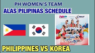 PHILIPPINES VS KOREA GAME SCHEDULE TODAY  JUNE 7 2024  ALAS PILIPINAS GAME VS POWERFUL DAEGU [upl. by Erinna]