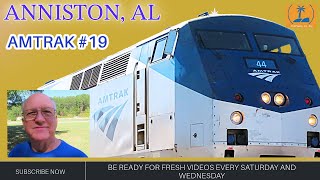 Amtrak Crescent 19 Anniston AL train [upl. by Adelind]