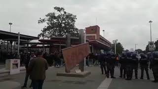 Tifosi Brescia arrivano in stazione a Cremona [upl. by Mac]