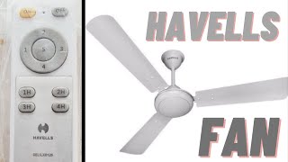 Havells fan With remote price 2990 [upl. by Nylecsoj]