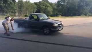 Ranger V8 Cobra Swap Burnout [upl. by Eslud]