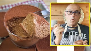 MOUSSE AL CIOCCOLATO senza uova mousse al cioccolato semifreddo al cucchiaio [upl. by Oirtemed]