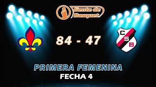 PrimeraFemenina  Fecha 4  Bahiense del Norte 84  47 Sportivo Bahiense [upl. by Charmain]