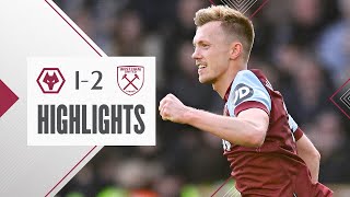 Wolves 12 West Ham  WardProwse Scores From Corner To Give Hammers Win  Premier League Highlights [upl. by Laehpar]