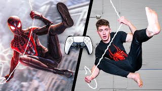 We Tried Spiderman Stunts In Real Life PS5 [upl. by Holms]