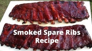 Spare Ribs Recipe  How To Smoke Spare Ribs [upl. by Eittocs]