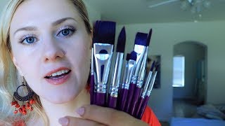 🖌️ You are my CANVAS 🎨 ASMR ○ Painting ○ Brushing ○ [upl. by Deys852]