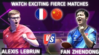 Fan Zhendong vs Alexis Lebrun WTT Champions [upl. by Benildas]