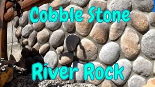 Installing Cultured Stone Cobble Stone River Rock Project [upl. by Gilligan]