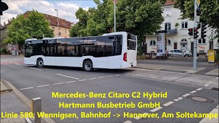 Sound  MercedesBenz Citaro C2 Hybrid  Kickdown  Hartmann Busbetrieb GmbH  HBH 1215 [upl. by Eevets]