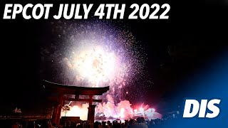 EPCOT 4th of July Heartbeat of Freedom Fireworks 2022 [upl. by Neiv776]