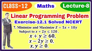 Linear Programming Problem  LPP Class 12  Exercise 121 NCEET [upl. by Eiramrefinnej531]