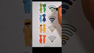 Human Sprunki Incredibox wifi drawing 🛜 shorts trend coloring [upl. by Ednarb]