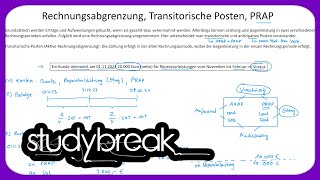 Rechnungsabgrenzung Transitorische Posten PRAP  Externes Rechnungswesen [upl. by Hudnut]