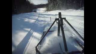 gratte sentier motoneige  snowmobile trail groomer [upl. by Cinamod28]