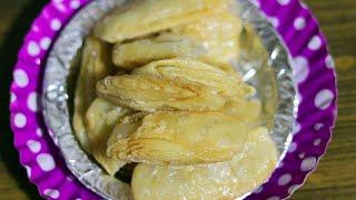 शादी जैसा क्रिस्पी खाजा घर में बनाने की विधि। Quick Khaja Recipe [upl. by Zel]