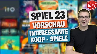 SPIEL 23 Interessante kooperative Spiele • Ein Überblick [upl. by Mellette]