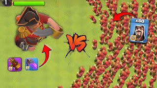 COC LEVEL 1 King 👑 vs Max all troops with CC space 🥵clashofclans [upl. by Greta616]