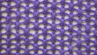 Crochet openwork stitch Ажурная сетка [upl. by Ellissa526]