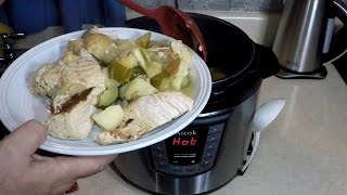 Aicok Pressure Cooker Marinated Turkey Tenderloin Dinner [upl. by Nwahsem909]