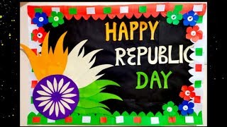 Republic day decoration  Republic day Display Board Idea  Republic day Bulletin Board [upl. by Petromilli758]