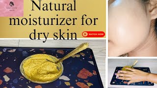 Natural moisture pack for dry skin  Homemade moisturizer pack  Natural ingredients  Glowing skin [upl. by Onaicnop220]