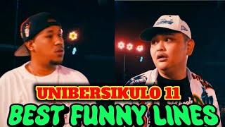 FLIPTOP UNIBERSIKULO 11 BEST FUNNY LINES😂😂fliptopbattles [upl. by Noelyn]