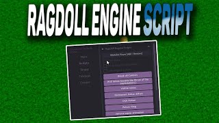 Ragdoll Engine script – Many functions – teleports [upl. by Tor]