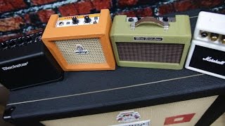 CUTEamp FUNCTIONAL Micro Sized Amp Battle featuring Orange Fender Marshall amp Blackstar [upl. by Lebar706]