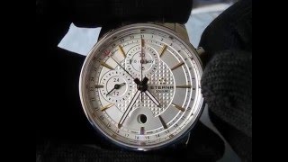 Eterna Soleure Moonphase Day Date Monopulsante Chronograph Function Testing [upl. by Erbes884]