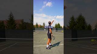 Kick serve in 5 steps ☄️ tennis sports serve tennistip newyork usa [upl. by Yddub974]