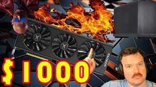 1000 gaming PC Performance Benchmarks overclocking and 6750xt vs 6800 value [upl. by Idnib645]