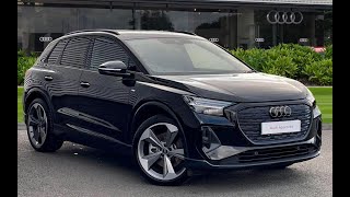 Approved Used Audi Q4 etron 55 Black Edition Auto quattro 5dr 82kWh  Stoke Audi  KY24 UNF [upl. by Rafaj]