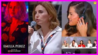 Selena Gomez reacts to CONFUSING Emilia Pérez panel question [upl. by Carolin]