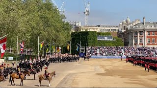 Trooping The Colour Major Generals Review Part 1 3rd June 2023 [upl. by Phelgen]