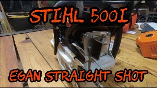 329 Stihl 500i with Egan Straight Shot Exhaust Cutting Firewood [upl. by Ybbob]