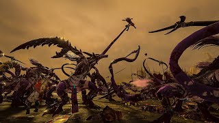 Fiends Of Slaanesh RARE Sync Kill Animation  Total War Warhammer 3 Shorts [upl. by Ferrigno]