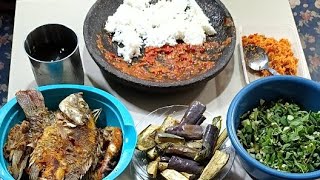 Mama Ndeso wayahe sarapan sambel sak cowek iwak asin [upl. by Alvinia743]