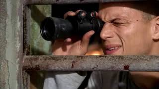 Prison Break Season 3 Scofield disrupt electronics item amp almost get shot [upl. by Llednol]