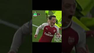 ozil Iconic Celebration premierleague football footballhighlights [upl. by Inod]