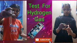 Test for Hydrogen Gas Experiment [upl. by Llydnek]