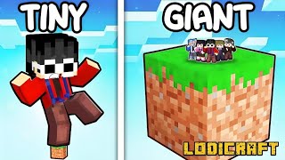 One GIANT Block vs One TINY Block in Minecraft [upl. by Llerruj]